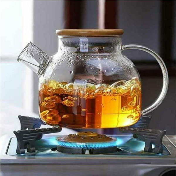 قوری پیرکس وارداتی درب بامبو